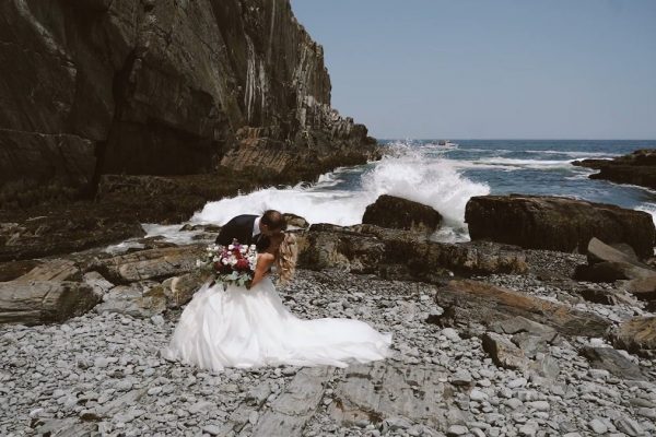Maine coastal wedding